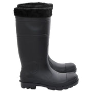 vidaXL Rian Boots with Removable Socks Black Size 43 PVC