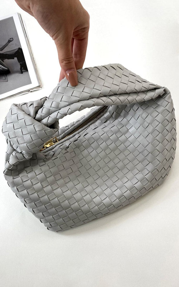 Faux Leather Quilted Handbag