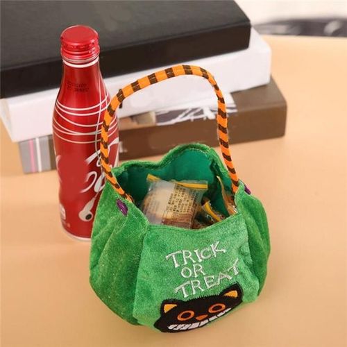 Halloween Candy Bag Decorative Cloth Bag Children's Handheld Pumpkin Bag Gift Bag Prop Accessories Supplies