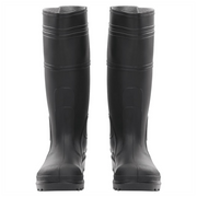 vidaXL Rain Boots Black Size 38 PVC