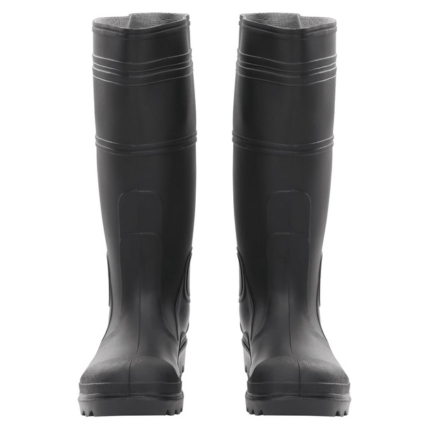 vidaXL Rain Boots Black Size 38 PVC