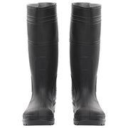 vidaXL Rain Boots Black Size 38 PVC