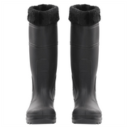 vidaXL Rian Boots with Removable Socks Black Size 39 PVC