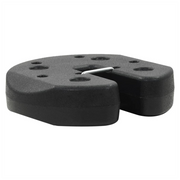 vidaXL Gazebo Weight Plates 4 pcs Black 220x50 mm Concrete