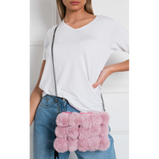 Cross Body Pom Pom Handbag