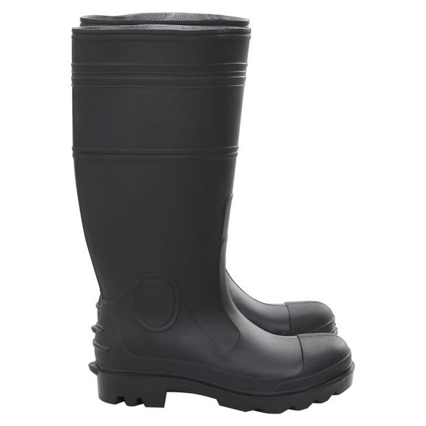 vidaXL Rain Boots Black Size 40 PVC