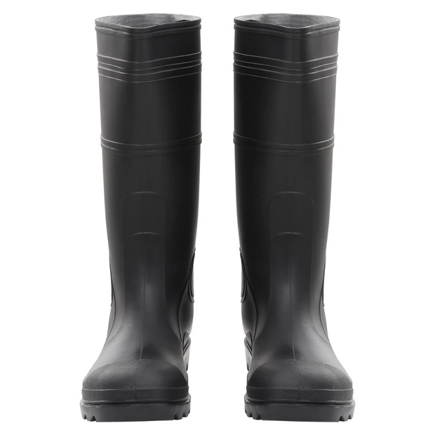 vidaXL Rain Boots Black Size 45 PVC