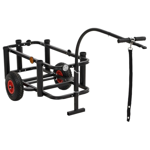 Fishing Trolley Black Steel