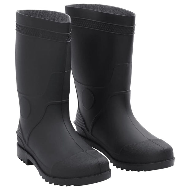 vidaXL Rain Boots Black Size 43 PVC