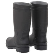 vidaXL Rain Boots Black Size 39 PVC