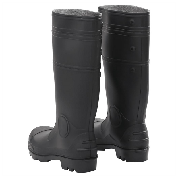 vidaXL Rain Boots Black Size 40 PVC