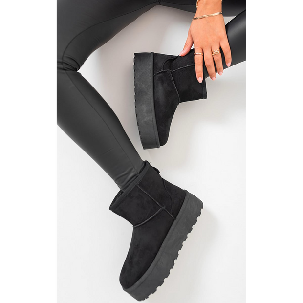 Thick Heel Platform Boots