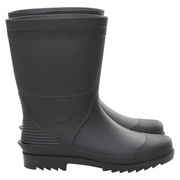 vidaXL Rain Boots Black Size 45 PVC