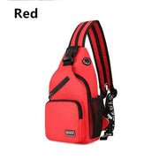 KISMIS 1PC Men Women Fashion Chest Bag Shoulder Bag Cross Bag Oxford Cloth Sport Bag Outdoor