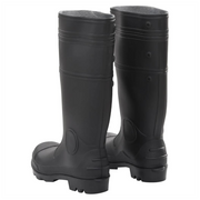 vidaXL Rain Boots Black Size 38 PVC