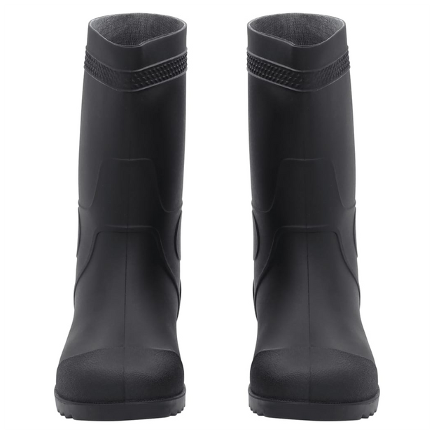 vidaXL Rain Boots Black Size 43 PVC