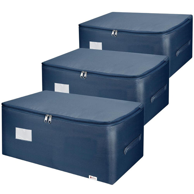 3PK STORAGE BAGS MEDIUM BLUE 1010293