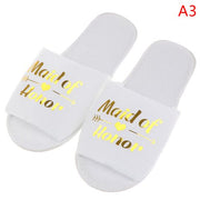 Bride Wedding Slippers For Bachelorette Party Decoration Bridesmaid Hen Party Slippers Ladies Bachelorette Party Supplies Gifts