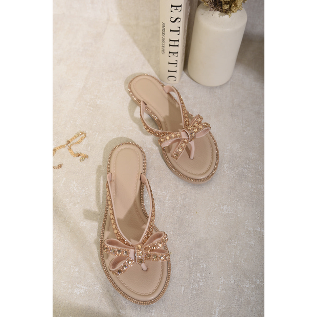 Embellished Bow Detail Sandals