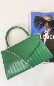 Croc Print Handbag