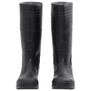 vidaXL Rain Boots Black Size 43 PVC