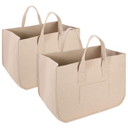 2 Pack Felt Storage Baskets Multifunctional Storage Bag