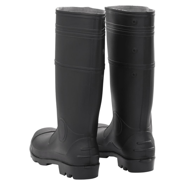 vidaXL Rain Boots Black Size 45 PVC