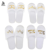 Bride Wedding Slippers For Bachelorette Party Decoration Bridesmaid Hen Party Slippers Ladies Bachelorette Party Supplies Gifts