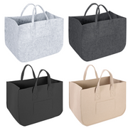 2 Pack Felt Storage Baskets Multifunctional Storage Bag