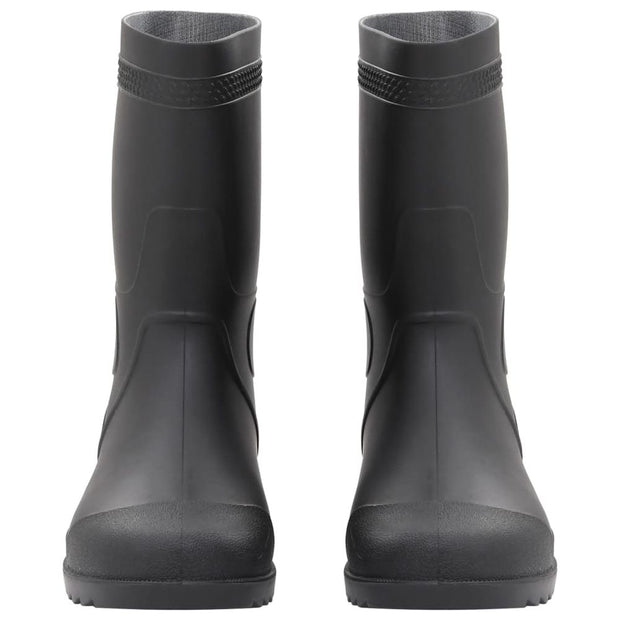 vidaXL Rain Boots Black Size 44 PVC