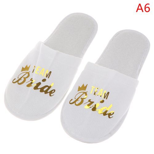 Bride Wedding Slippers For Bachelorette Party Decoration Bridesmaid Hen Party Slippers Ladies Bachelorette Party Supplies Gifts