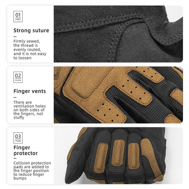 ROCKBROS Bicycle Gloves Men Women Screen Touch Motorcycle Gloves Spring Autumn Windproof Gloves MTB Full Finger Cycling Gloves