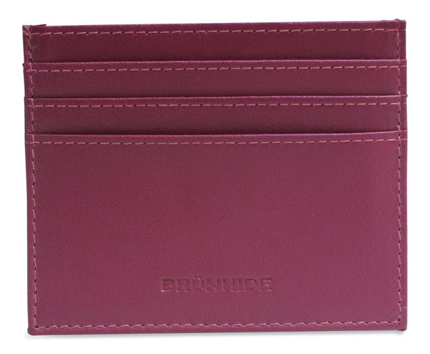 Brunhide Slim 100% Soft Leather Credit Card Holder - 254-300