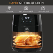 Air Fryer 1500W 4.5L with Digital Display Timer for Low Fat Cooking