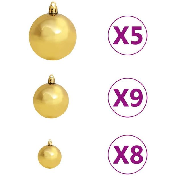 Artificial Christmas Tree with LEDs & Ball Set 65 cm to 240 cm