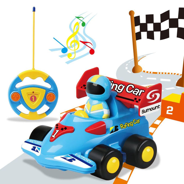 SOKA My First Remote Controlled Racing Car for Toddlers with Sound and Light