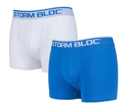 Storm Bloc - 2 Pairs Mens Cotton Boxer Trunks