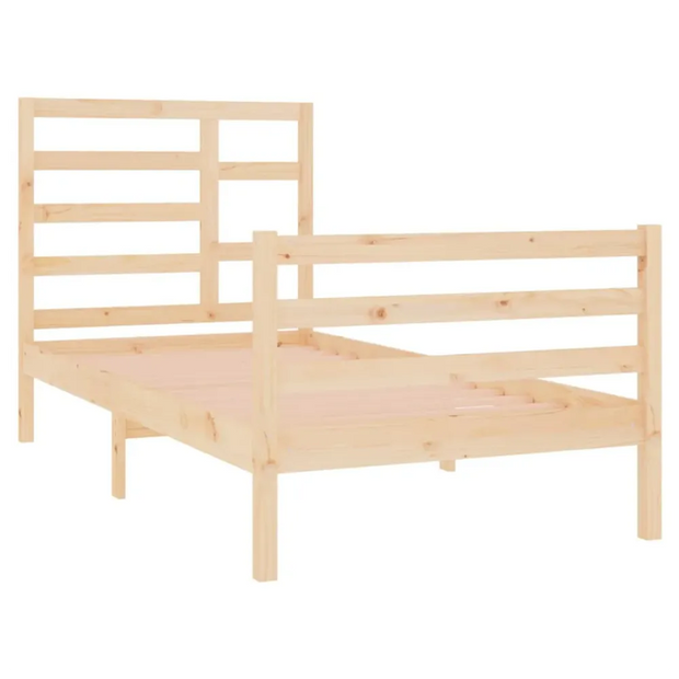 Bed Frame Solid Wood 75x190 cm to 200 x 200 cm