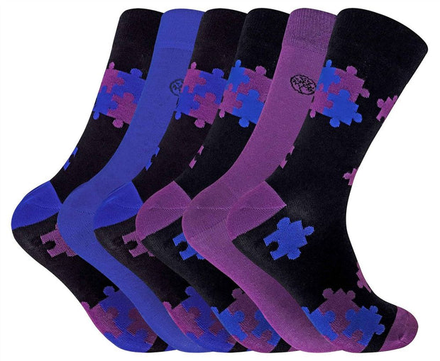 6 Pairs Funky Bamboo Socks