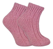 Ladies Chunky Knit Wool Ankle Socks