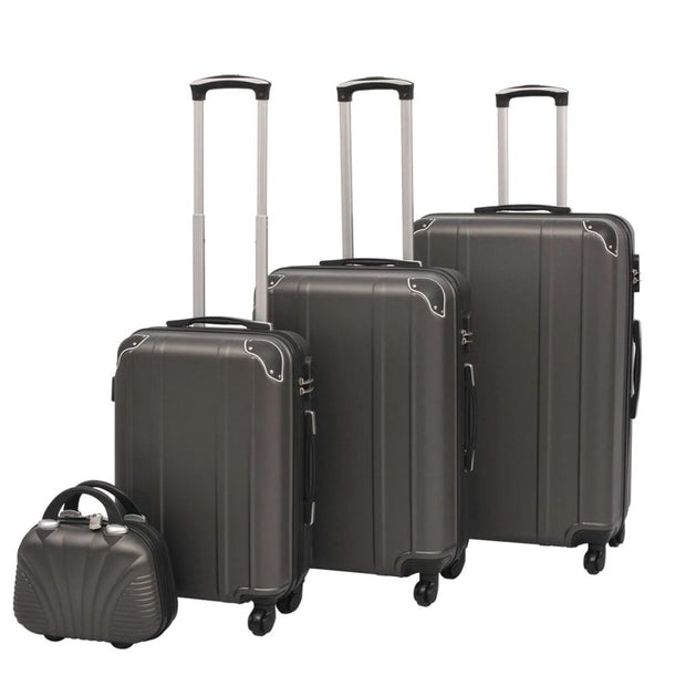 Four Piece Hardcase Trolley Set Champagne