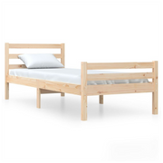 Bed Frame Solid Wood 75x190 cm to 200 x 200 cm