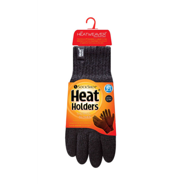 Heat Holders - Mens Heatweaver Gloves (S/M / Black)