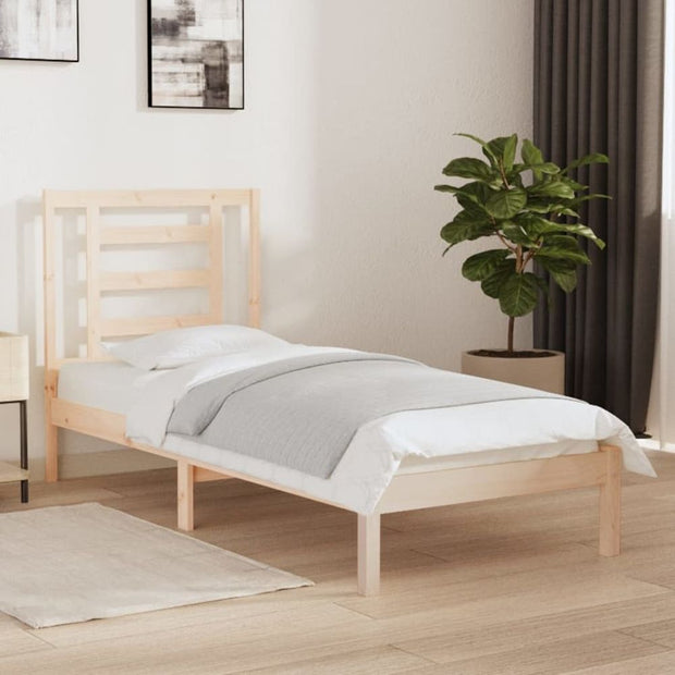 Bed Frame Solid Wood 75x190 cm to 200 x 200 cm