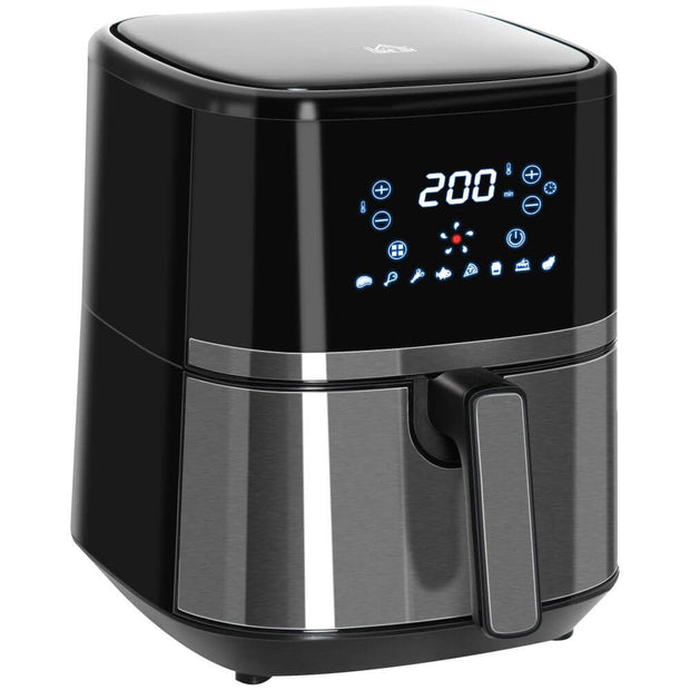 Air Fryer 4.5L 1500W with Digital Display Rapid Air Circulation Timer HOMCOM