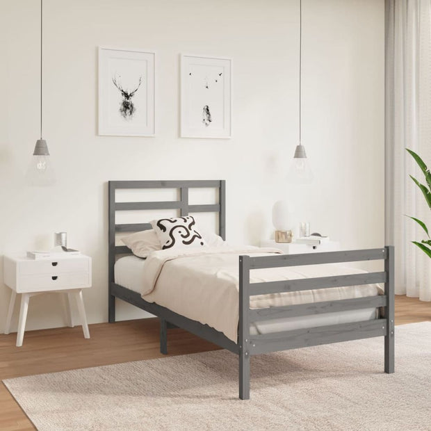 Bed Frame Solid Wood 75x190 cm to 200 x 200 cm