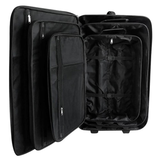 Five Piece Travel Luggage Set Black