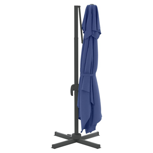 Double Top Cantilever Umbrella Azure Blue 300x300 cm