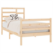 Bed Frame Solid Wood 75x190 cm to 200 x 200 cm