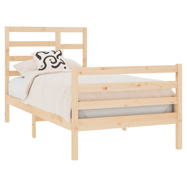 Bed Frame Solid Wood 75x190 cm to 200 x 200 cm